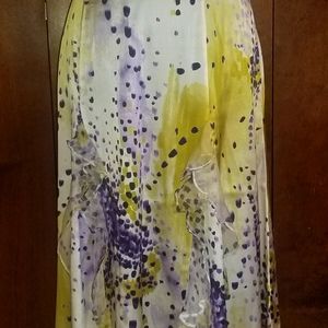 St. John size 4 silk floral skirt